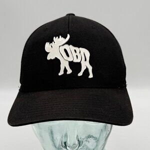Toba Moose Snapback Hat One Size Adjustable Black Cap Yupoong 110 Flexfit SIGNED